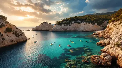 Comment les locaux explorent secrètement les calanques en kayak et paddle